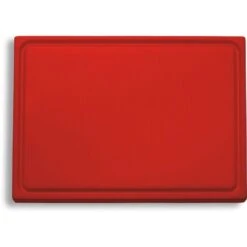 FDick 9126500-03 Red Cutting Board With Groove 12-3/4" X 10"
