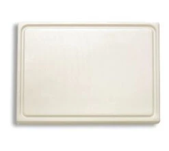FDick 9126500 White Cutting Board With Groove 12-3/4" X 10"