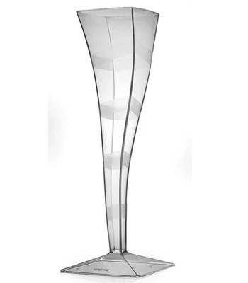 Fineline Settings 1205 Wavetrends Clear Square One Piece Champagne Flute 5 Oz. - 6 Doz 1 Fineline Settings 1205 Wavetrends Clear Square One Piece Champagne Flute 5 Oz. - 6 Doz