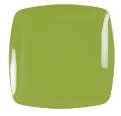 Fineline Settings 1508-GRN Renaissance Green Square Plastic Salad Plate 7-1/2" - 10 Dozen