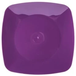 Fineline Settings 1508-PRP Renaissance Purple Square Plastic Salad Plate 7-1/2" - 10 Dozen