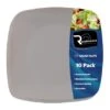 Fineline Settings 1508-SV Renaissance Silver Square Plastic Salad Plate 7-1/2" - 10 Dozen