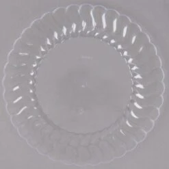 Fineline Settings 207-CL Flairware Clear Plastic Salad Plate 7-1/2" - 15 Doz