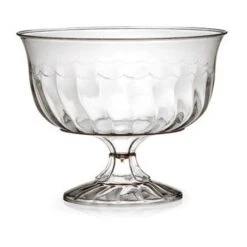 Fineline Settings 2088 Flairware Clear Plastic Dessert Cups 8 Oz. - 20 Doz