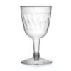 Fineline Settings 2206 Flairware Clear Plastic Wine Goblet 5 Oz. - 30 Doz