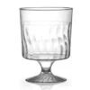 Fineline Settings 2208 Flairware Clear Plastic Wine Glass 8 Oz. - 20 Doz