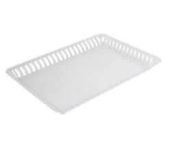 Fineline Settings 294-CL Flairware Clear Plastic Rectangular Serving Tray 9" X 13" - 4 Doz