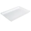 Fineline Settings 294-WH Flairware White Plastic Rectangular Serving Tray 9" X 13" - 4 Doz