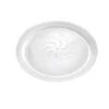 Fineline Settings 307 Savvi Serve Clear Plastic Plate 7" - 20 Doz