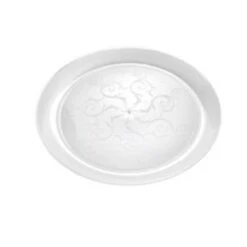 Fineline Settings 307 Savvi Serve Clear Plastic Plate 7" - 20 Doz