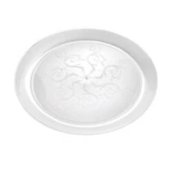 Fineline Settings 309 Savvi Serve Clear Plastic Plate 9" - 20 Doz