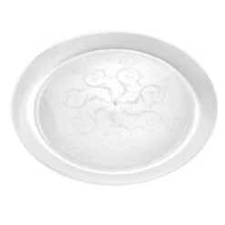Fineline Settings 310 Savvi Serve Clear Plastic Plate 10" - 20 Doz