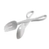 Fineline Settings 3304-WH Platter Pleasers White Plastic Salad Scissor Tongs - 4 Doz