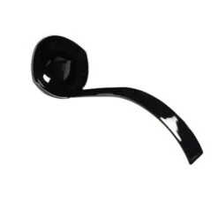 Fineline Settings 3305-BK Platter Pleasers Black Plastic Punch Ladle 5 Oz. - 4 Doz