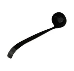 Fineline Settings 3306-BK Platter Pleasers Black Plastic Ladle 2 Oz. - 4 Doz