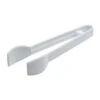 Fineline Settings 3307-WH Platter Pleasers White Plastic Tongs 7" - 4 Doz