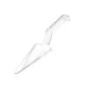Fineline Settings 3308-CL Platter Pleasers Clear Plastic Cake Cutter / Lifter 10" - 4 Doz