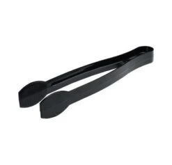 Fineline Settings 3309-BK Platter Pleasers Black Plastic Serving Tongs 9" - 4 Doz