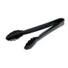 Fineline Settings 3311-BK Platter Pleasers Black Heavy Duty Scalloped Plastic Tongs 9" - 2 Doz