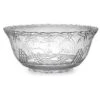 Fineline Settings 3508 Platter Pleasers Clear Plastic Punch Bowl 8 Qt. - 1/2 Doz