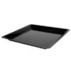 Fineline Settings SQ4414.BK Platter Pleasers Black Square Plastic Serving Tray 14" X 14" - 25 Pcs