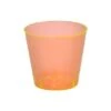 Fineline Settings 402-ORG Savvi Serve Neon Orange Plastic Shot Glass 2 Oz. - 2500 Pcs