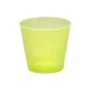 Fineline Settings 402-Y Savvi Serve Neon Yellow Plastic Shot Glass 2 Oz. - 2500 Pcs