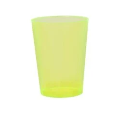 Fineline Settings 410-ORG Savvi Serve Neon Yellow Plastic Tumbler 10 Oz. - 500 Pcs