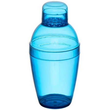 Fineline Settings 4102-BL Quenchers Blue Plastic Cocktail Shaker 10 Oz. - 2 Doz 1 Fineline Settings 4102-BL Quenchers Blue Plastic Cocktail Shaker 10 Oz. - 2 Doz