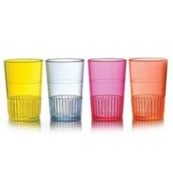 Fineline Settings 4110-MIX Quenchers Multi Color Plastic Neon Shooters 1 Oz. - 300 Pcs