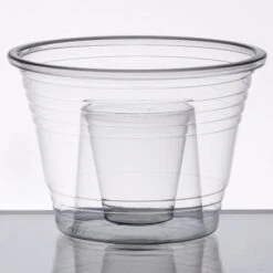 Fineline Settings 4112-CL Quenchers Clear Blaster Plastic Shot Cup - 500 Pcs