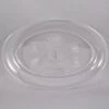 Fineline Settings 483.CL Platter Pleasers Clear Oval Plastic Serving Tray 11" X 16" - 25 Pcs