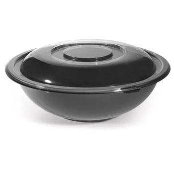 Fineline Settings 5048-BK Super Bowl Black Plastic Salad Bowl 48 Oz. - 50 Pcs 1 Fineline Settings 5048-BK Super Bowl Black Plastic Salad Bowl 48 Oz. - 50 Pcs