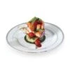 Fineline Settings 507-WH White With Silver Rim Plastic Plate 7-1/2" - 150 Pcs