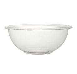Fineline Settings 5320-CL Super Bowl Clear Plastic Salad Bowl 320 Oz. - 25 Pcs