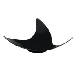 Fineline Settings 6202-BK Tiny Temptations Black Plastic Tiny Twists Tray 3-3/4" X 3-3/4" - 200 Pcs