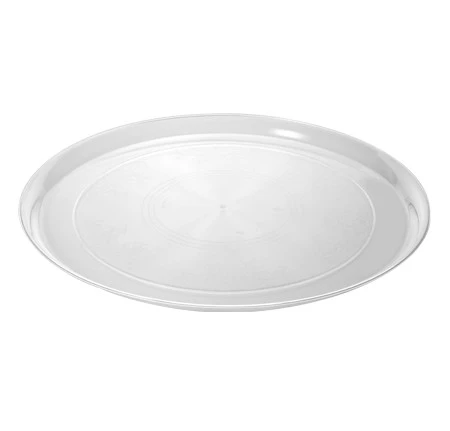 Fineline Settings 7801-CL Platter Pleasers Supreme Clear Round Plastic Serving Tray 18" - 25 Pcs 1 Fineline Settings 7801-CL Platter Pleasers Supreme Clear Round Plastic Serving Tray 18" - 25 Pcs