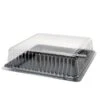 Fineline Settings DDSQ1616.L Platter Pleasers Clear Plastic Square Dome Lid 16" X 16" - 40 Pcs