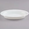 Fineline Settings OVB09128.WH Platter Pleasers White Oval Serving Bowl 128 Oz. - 2 Doz