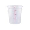 CAC China FS1P-8C Clear Round Food Storage Container 8 Qt.