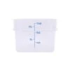 CAC China FS1P-SQ12C Clear Square Food Storage Container 12 Qt.