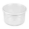 GET Enterprises CR-0150-CL Clear Salad Crock With Lid 1.5 Qt. - 1 Doz