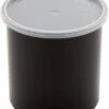 GET Enterprises CR-0270-BK Black Salad Crock With Lid 2.7 Qt. - 1 Doz