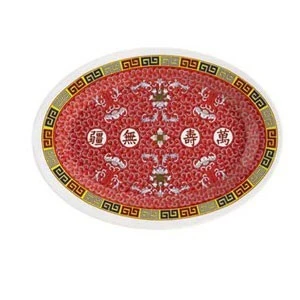 GET Enterprises M-4010-L Longevity Melamine Oval Platter 16-1/4" 1 GET Enterprises M-4010-L Longevity Melamine Oval Platter 16-1/4"