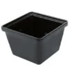 GET Enterprises ML-148-BK Black Square Melamine Crock 28 Oz. - 1 Doz