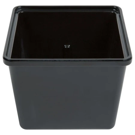 GET Enterprises ML-149-BK Black Square Melamine Crock 2 Qt. - 1/2 Doz 1 GET Enterprises ML-149-BK Black Square Melamine Crock 2 Qt. - 1/2 Doz