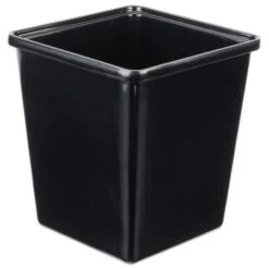GET Enterprises ML-150-BK Black Square Melamine Crock 3 Qt. - 1/2 Doz