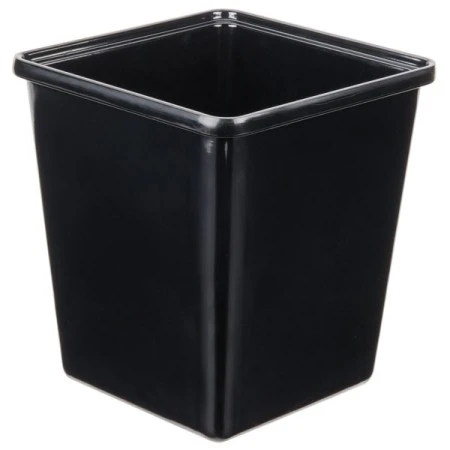 GET Enterprises ML-150-BK Black Square Melamine Crock 3 Qt. - 1/2 Doz 1 GET Enterprises ML-150-BK Black Square Melamine Crock 3 Qt. - 1/2 Doz