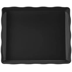 GET Enterprises ML-155-BK Bake And Brew Black Rectangular Display Tray 14" X 11-1/2" - 1/2 Doz