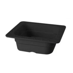 GET Enterprises ML-157-BK Black Melamine Sixth Size Food Pan 2-1/2" - 1/2 Doz